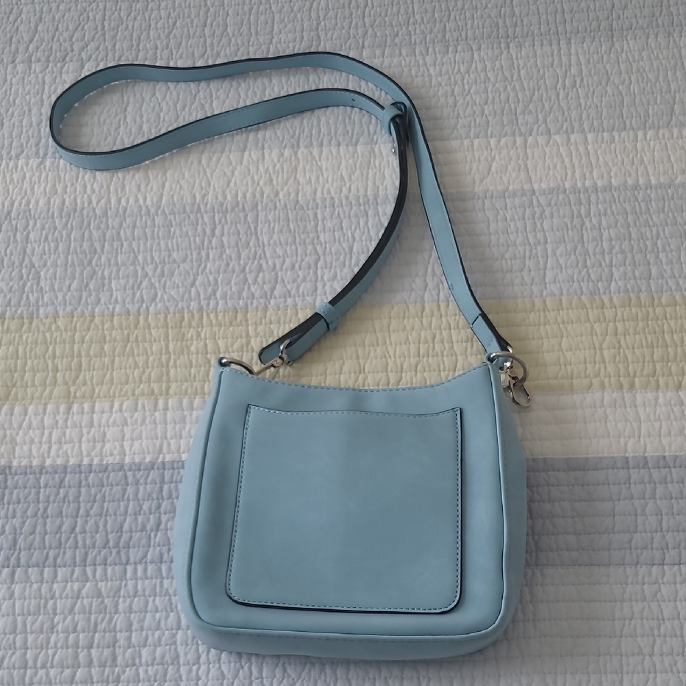 Elegant Sky Blue Crossbody Bag